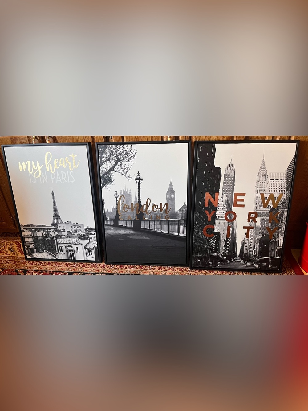 3 brand new canvas wall prints size 20X28